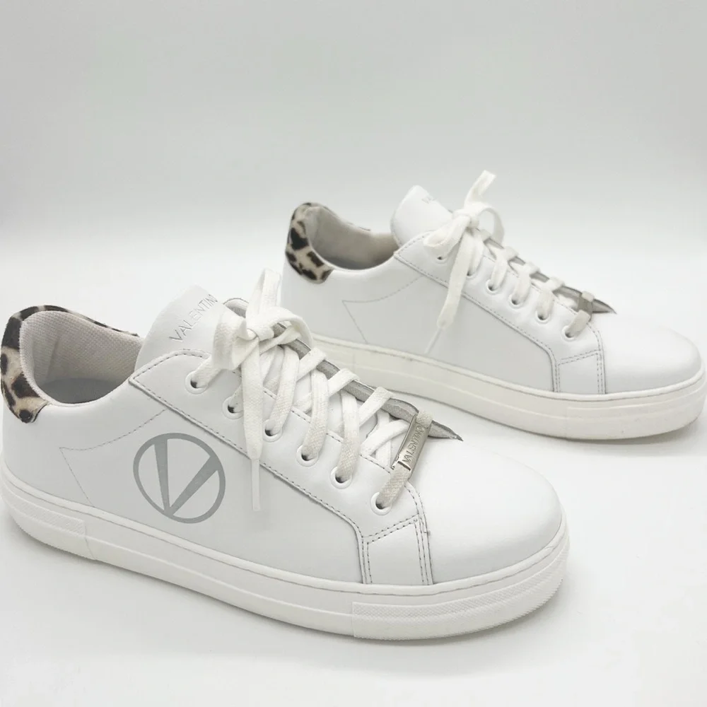 Valentino Women's White and Gray Sneakers - Picture 10 of 10